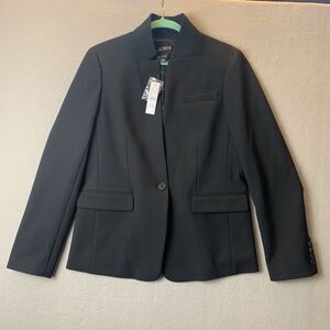 J.Crew Blazer Woman’s Size 10 Black Regent Office Siren Four-Season Stretch NWT